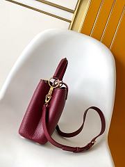 Colestore Louis Vuitton Capucines BB Burgundy Taurillon Leather 27 x 17.3 x 9 cm - 6