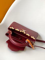 Colestore Louis Vuitton Capucines BB Burgundy Taurillon Leather 27 x 17.3 x 9 cm - 2