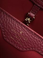 Colestore Louis Vuitton Capucines BB Burgundy Taurillon Leather 27 x 17.3 x 9 cm - 3