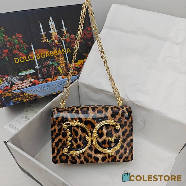 Colestore Dolce & Gabbana DG Girls Shoulder Bag Animal Print Leopard-Print 23x17x6.5cm - 1