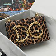 Colestore Dolce & Gabbana DG Girls Shoulder Bag Animal Print Leopard-Print 23x17x6.5cm - 5