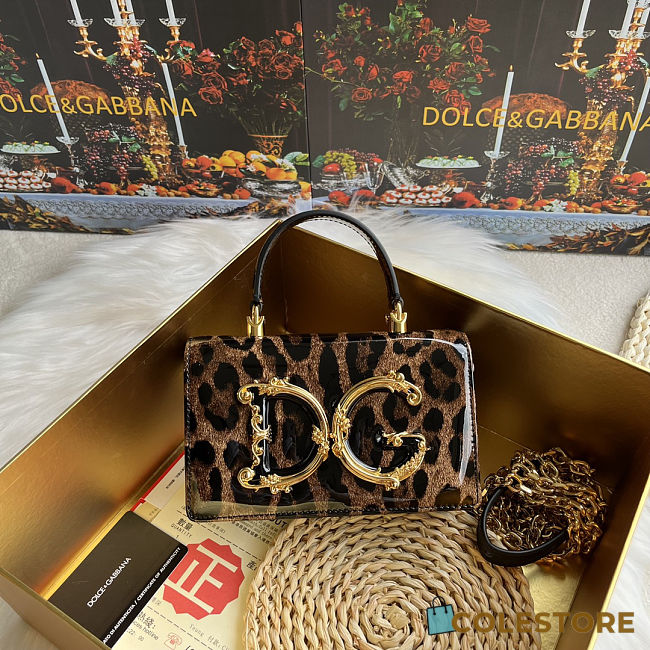 Colestore Dolce & Gabbana DG Girls Leopard-Print Crossbody Bag 18x10x5cm - 1