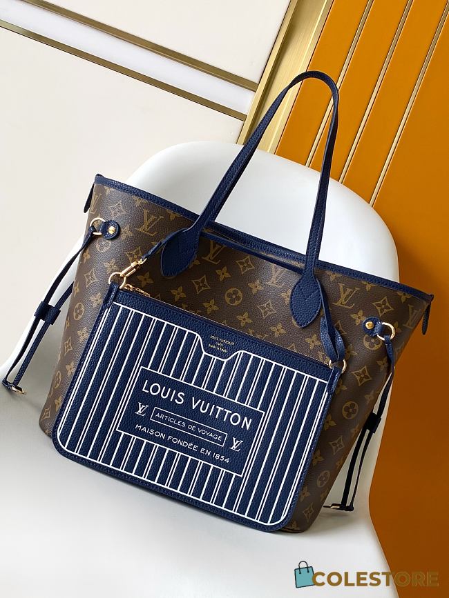 Colestore Louis Vuitton Neverfull Inside Out MM Monogram Navy 31 x 28 x 14 cm - 1