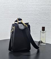 Colestore Loewe Small Puzzle Bag in Classic Calfskin and Suede Black 24x16x10cm - 4