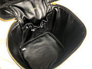 Colestore Chanel Vintage Black Cosmetic Case in Caviar Leather 15 × 12 × 17 cm. - 3