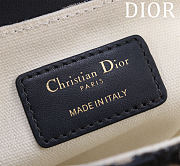 Colestore Dior Mini Soft Saddle Bag with Strap Blue Dior Oblique Jacquard and Smooth Calfskin 20 x 14 x 6 cm - 2