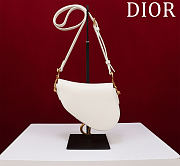 Colestore Dior Mini Soft Saddle Bag with Strap Latte Vintage Smooth Calfskin  20 x 14 x 6 cm - 6