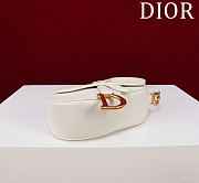 Colestore Dior Mini Soft Saddle Bag with Strap Latte Vintage Smooth Calfskin  20 x 14 x 6 cm - 5