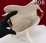 Colestore Dior Mini Soft Saddle Bag with Strap Latte Vintage Smooth Calfskin  20 x 14 x 6 cm - 4