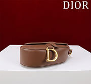 Colestore Dior Mini Soft Saddle Bag with Strap Camel Vintage Smooth Calfskin 20 x 14 x 6 cm - 6
