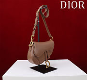 Colestore Dior Mini Soft Saddle Bag with Strap Camel Vintage Smooth Calfskin 20 x 14 x 6 cm - 5
