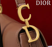Colestore Dior Mini Soft Saddle Bag with Strap Camel Vintage Smooth Calfskin 20 x 14 x 6 cm - 3