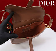 Colestore Dior Mini Soft Saddle Bag with Strap Camel Vintage Smooth Calfskin 20 x 14 x 6 cm - 2