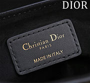 Colestore Dior Mini Soft Saddle Bag with Strap Black Smooth Calfskin  20 x 14 x 6 cm - 2