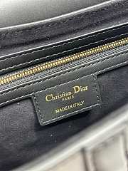 Colestore Dior Medium Soft Saddle Bag with Strap Black Vintage Smooth Calfskin 24 x 20 x 7 cm - 4