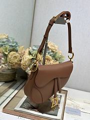 Colestore Dior Medium Soft Saddle Bag with Strap Brown Vintage Smooth Calfskin 24 x 20 x 7 cm - 2