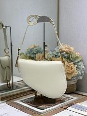 Colestore Dior Medium Soft Saddle Bag with Strap Latte Vintage Smooth Calfskin 24 x 20 x 7 cm - 6