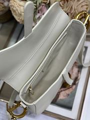 Colestore Dior Medium Soft Saddle Bag with Strap Latte Vintage Smooth Calfskin 24 x 20 x 7 cm - 3