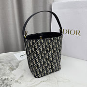 Colestore Dior Small Diorstar Bucket Bag Blue Dior Oblique Jacquard 20 x 24 x 15 cm - 3