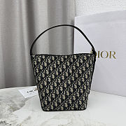 Colestore Dior Small Diorstar Bucket Bag Blue Dior Oblique Jacquard 20 x 24 x 15 cm - 2