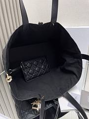 Colestore Dior Large Dior Toujours Bag Black Macrocannage Calfskin  37 x 27 x 21 cm - 6