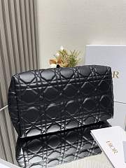 Colestore Dior Large Dior Toujours Bag Black Macrocannage Calfskin  37 x 27 x 21 cm - 4