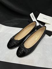 Colestore Chanel Ballerina Shoes Lambskin & Glossy Calfskin Black - 6