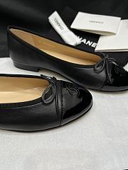 Colestore Chanel Ballerina Shoes Lambskin & Glossy Calfskin Black - 4