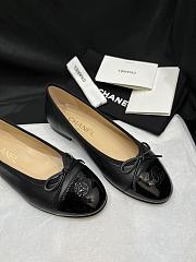 Colestore Chanel Ballerina Shoes Lambskin & Glossy Calfskin Black - 3
