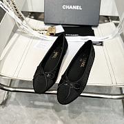Colestore Chanel Ballerina Shoes Sequin & Grosgrain Black - 5