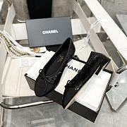 Colestore Chanel Ballerina Shoes Sequin & Grosgrain Black - 3