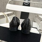 Colestore Chanel Ballerina Shoes Sequin & Grosgrain Black - 4