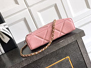 Colestore Chanel Vanity with Chain Grained Shiny Calfskin & Gold-Tone Metal Light Pink 17x19.5x5cm - 6