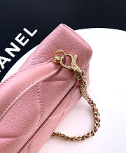 Colestore Chanel Vanity with Chain Grained Shiny Calfskin & Gold-Tone Metal Light Pink 17x19.5x5cm - 3