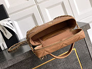 Colestore Chanel Vanity with Chain Grained Shiny Calfskin & Gold-Tone Metal Caramel 17x19.5x5cm - 5