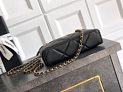 Colestore Chanel Vanity with Chain Grained Shiny Calfskin & Gold-Tone Metal Black 17x19.5x5cm - 6