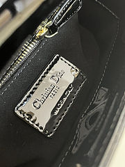 Colestore Dior Mini Lady Dior Bag Black Patent Cannage Calfskin Gold Hardware 17x7x15cm - 2