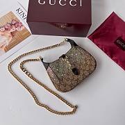Colestore Gucci Jackie Notte Trummed Crystal Embellished Small Shoulder Bag 19.5x18x3.5 cm - 1