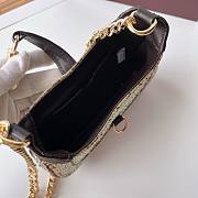 Colestore Gucci Jackie Notte Trummed Crystal Embellished Small Shoulder Bag 19.5x18x3.5 cm - 5