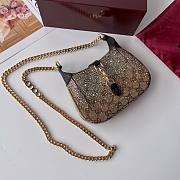 Colestore Gucci Jackie Notte Trummed Crystal Embellished Small Shoulder Bag 19.5x18x3.5 cm - 4
