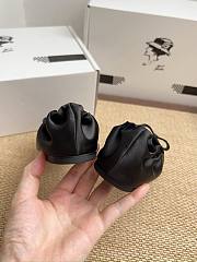Colestore Chanel Ballerina Shoes Silk Satin Fabric Black - 6