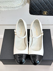 Colestore Chanel Mary Janes Lambskin, Shiny Calfskin & Faux Pearl Black & White - 2