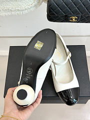 Colestore Chanel Mary Janes Lambskin, Shiny Calfskin & Faux Pearl Black & White - 3