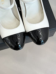Colestore Chanel Mary Janes Lambskin, Shiny Calfskin & Faux Pearl Black & White - 4