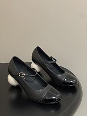 Colestore Chanel Mary Janes Lambskin, Shiny Calfskin & Faux Pearl Black - 1