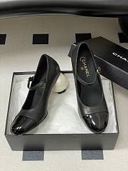 Colestore Chanel Mary Janes Lambskin, Shiny Calfskin & Faux Pearl Black - 6
