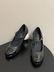Colestore Chanel Mary Janes Lambskin, Shiny Calfskin & Faux Pearl Black - 5