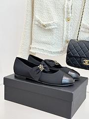 Colestore Chanel Mary Janes Grosgrain & Calfskin Black - 1