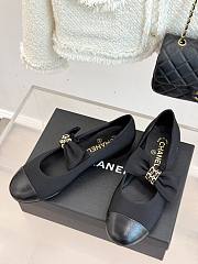 Colestore Chanel Mary Janes Grosgrain & Calfskin Black - 6