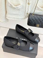 Colestore Chanel Mary Janes Grosgrain & Calfskin Black - 5